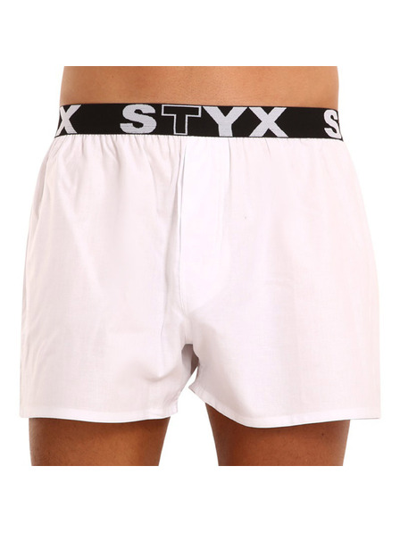 Styx Pánske trenky Styx športová guma biele
