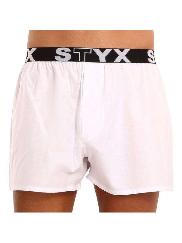 Styx Pánske trenky Styx športová guma biele