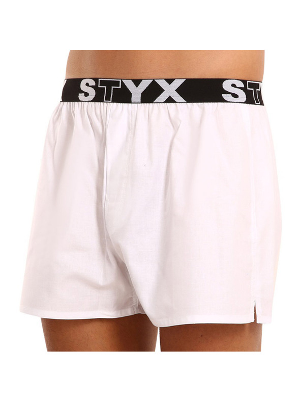 Styx Pánske trenky Styx športová guma biele