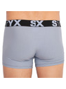 Styx Pánske boxerky Styx športová guma svetlo sivé