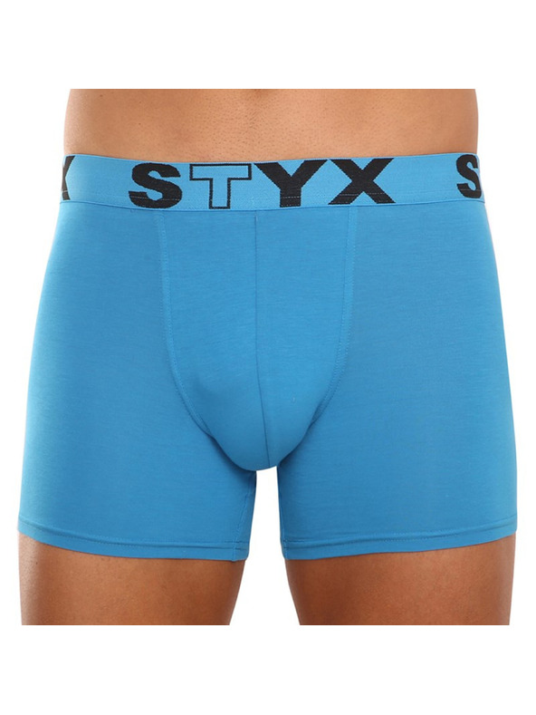 Styx Pánske boxerky Styx long športová guma svetlo modré