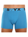 Styx Pánske boxerky Styx long športová guma svetlo modré