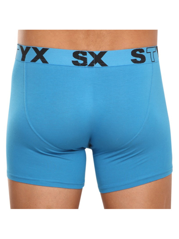 Styx Pánske boxerky Styx long športová guma svetlo modré