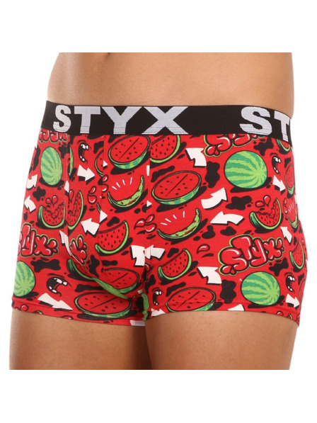 Styx Pánske boxerky Styx dlhé umelecké športové gumové melóny
