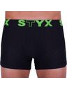 Styx Pánske boxerky Styx športová guma nadrozmer čierne