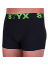 Styx Pánske boxerky Styx športová guma nadrozmer čierne