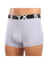 Styx Sada troch - pánske boxerky Styx športové elastické sivé