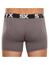 Styx Pánske boxerky Styx long športová guma tmavo sivé