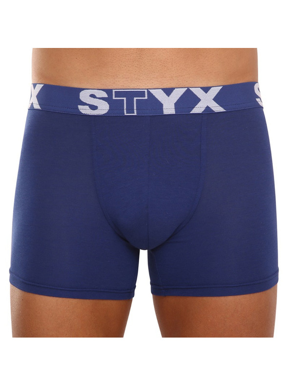 Styx Pánske boxerky Styx long športová guma tmavo modré