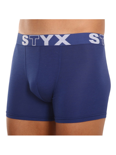 Styx Pánske boxerky Styx long športová guma tmavo modré