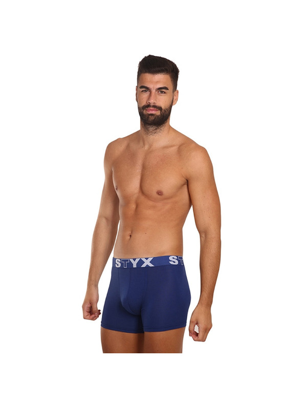 Styx Pánske boxerky Styx long športová guma tmavo modré