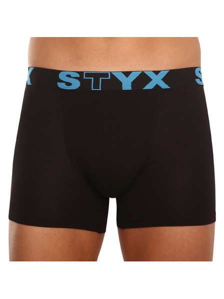 Styx Pánske boxerky Styx long športová guma čierne