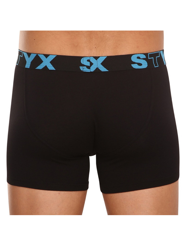 Styx Pánske boxerky Styx long športová guma čierne
