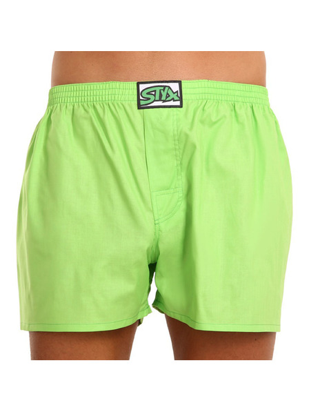 Styx Pánske trenky Styx klasická guma zelené