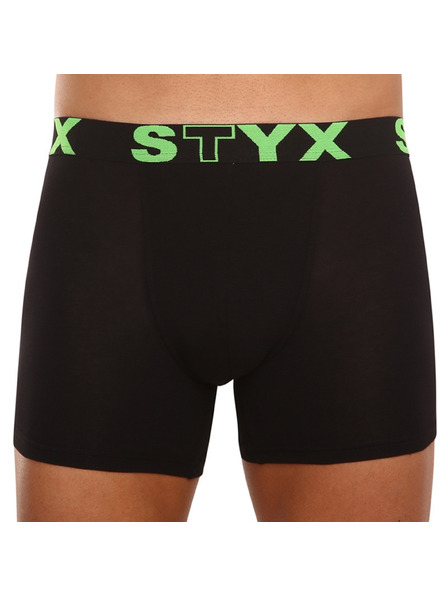 Styx Pánske boxerky Styx long športová guma čierne