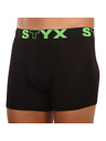 Styx Pánske boxerky Styx long športová guma čierne