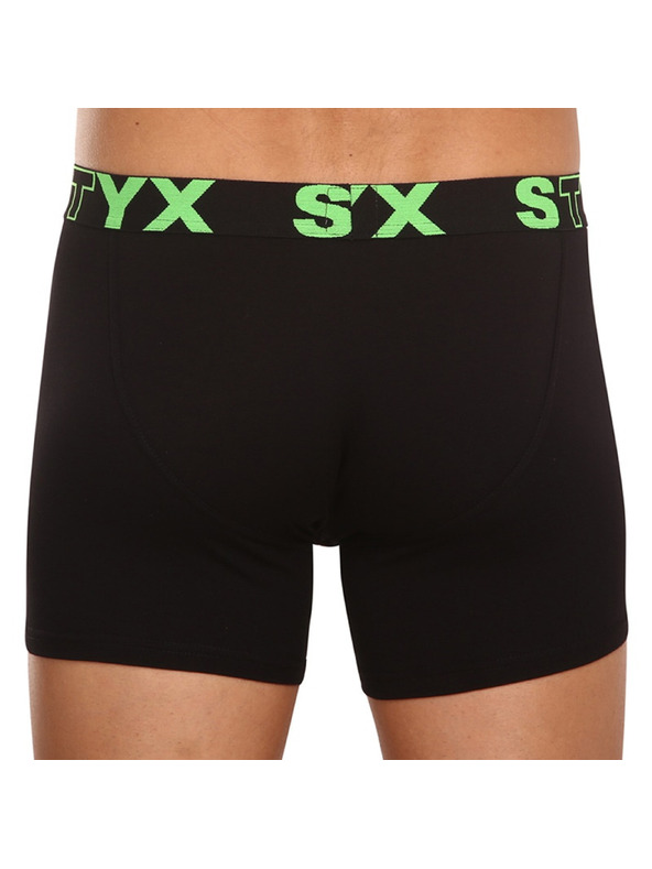 Styx Pánske boxerky Styx long športová guma čierne