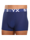 Styx Sada troch - pánske boxerky Styx športová guma tmavo modré
