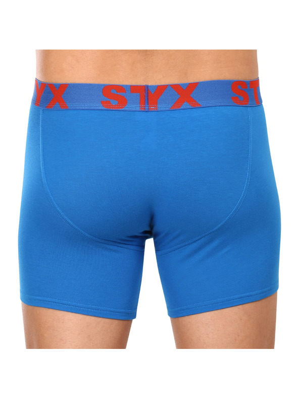 Styx Pánske boxerky Styx long športová guma modré