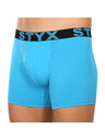 Styx Pánske boxerky Styx long športová guma svetlo modré