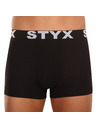 Styx Pánske boxerky Styx športová guma nadrozmer čierne