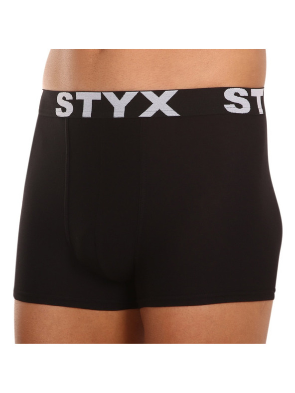 Styx Pánske boxerky Styx športová guma nadrozmer čierne