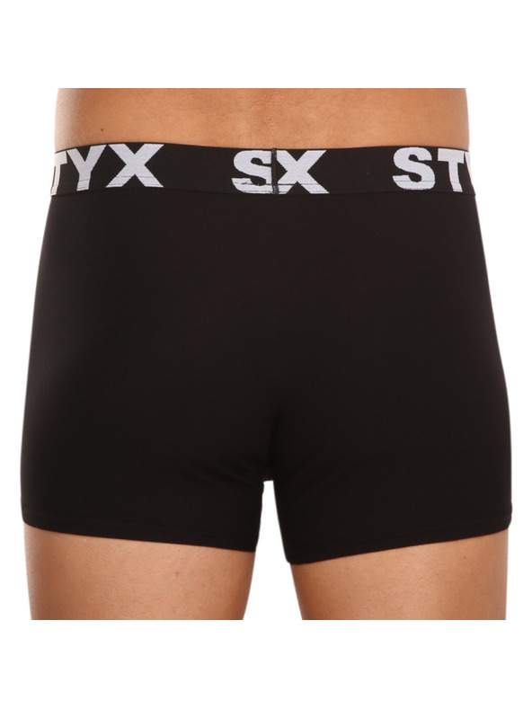 Styx Pánske boxerky Styx športová guma nadrozmer čierne