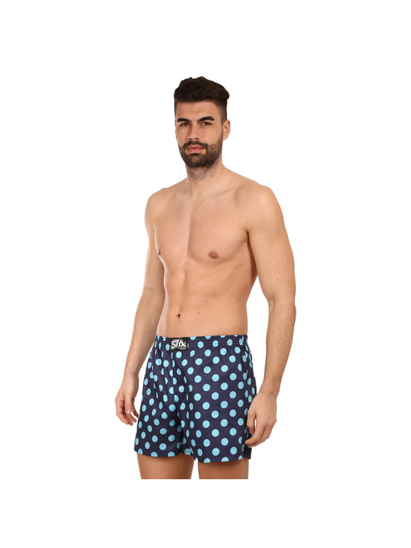 Styx Pánske trenky Styx premium art klasická guma bodky