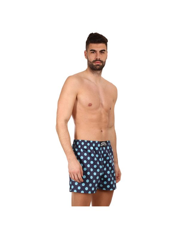 Styx Pánske trenky Styx premium art klasická guma bodky