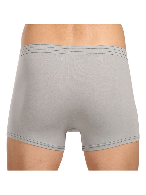 Styx Pánske boxerky Styx klasická guma svetlo sivé