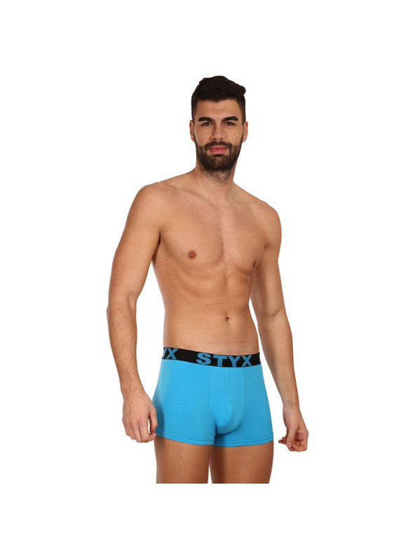 Styx Styx pánske boxerky športové elastické svetlomodré