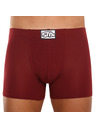 Styx Pánske boxerky Styx long klasická guma vínové