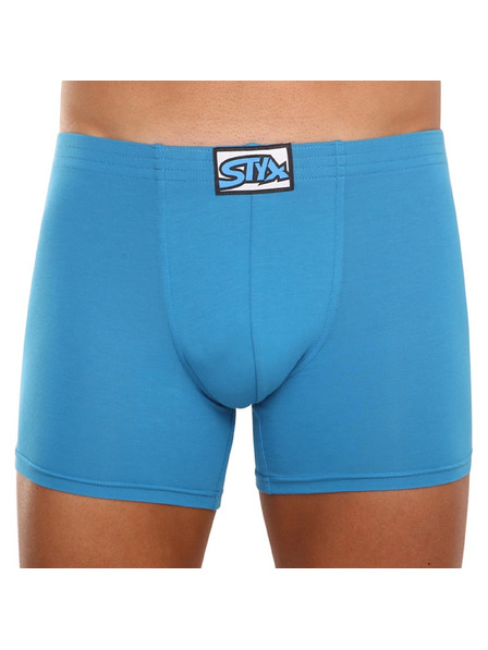 Styx Pánske boxerky Styx long klasická guma modré