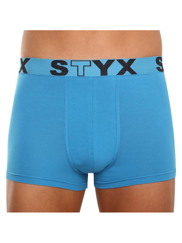Styx Styx pánske boxerky športové elastické svetlomodré