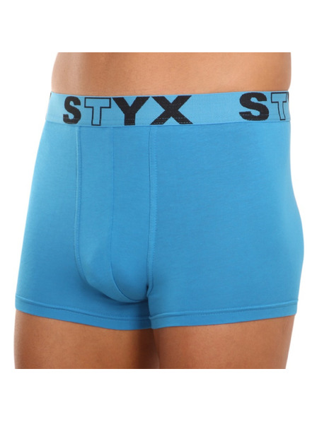 Styx Styx pánske boxerky športové elastické svetlomodré