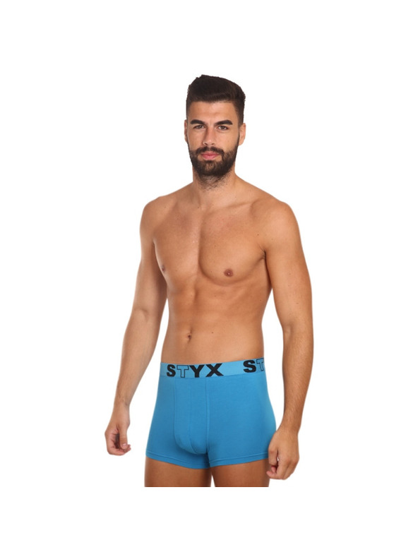 Styx Styx pánske boxerky športové elastické svetlomodré