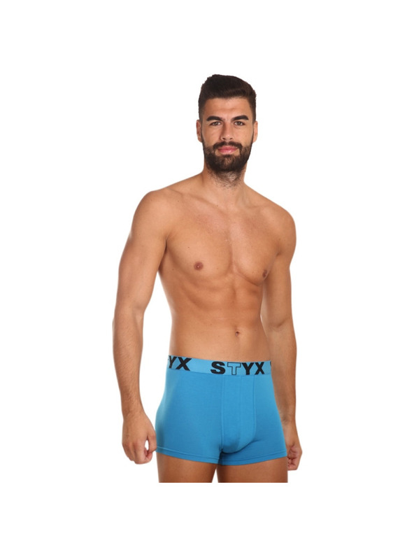 Styx Styx pánske boxerky športové elastické svetlomodré
