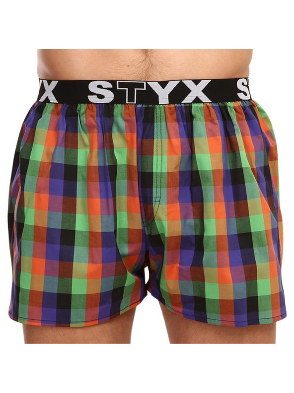 Styx Pánske športové gumové šortky Styx viacfarebné