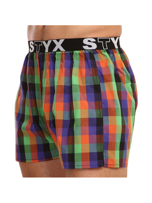 Styx Pánske športové gumové šortky Styx viacfarebné