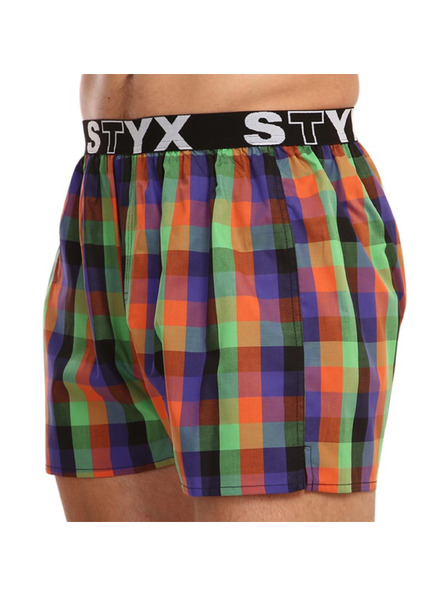 Styx Pánske športové gumové šortky Styx viacfarebné