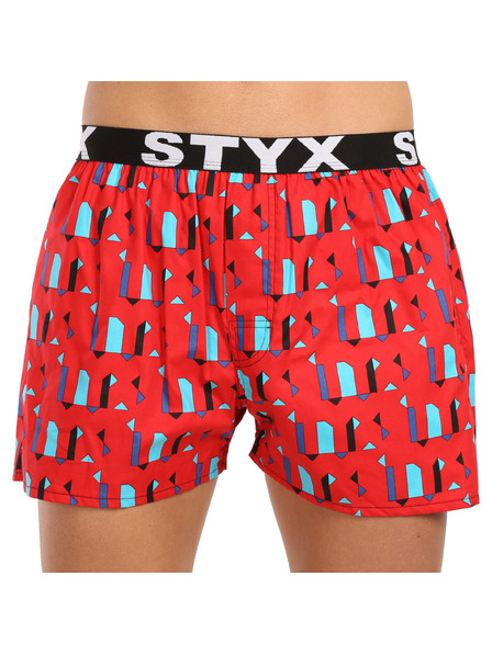 Styx Pánske trenky Styx art športová guma vzory