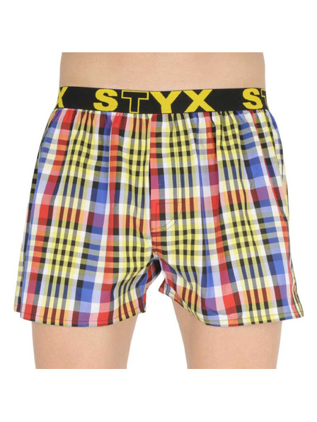 Styx Pánske športové gumové šortky Styx viacfarebné