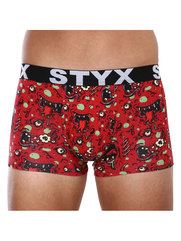 Styx Pánske boxerky Styx art športová guma zombie