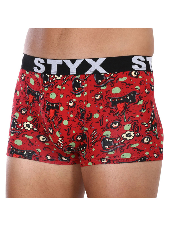 Styx Pánske boxerky Styx art športová guma zombie