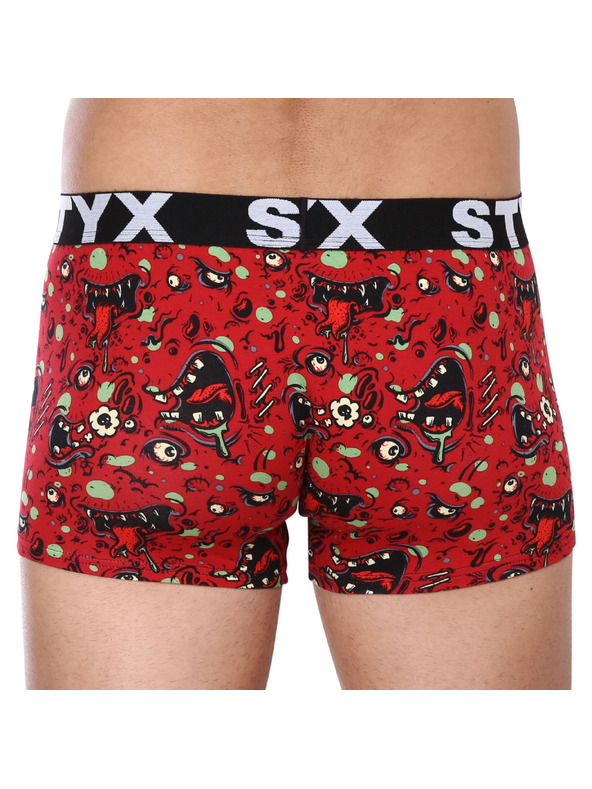 Styx Pánske boxerky Styx art športová guma zombie