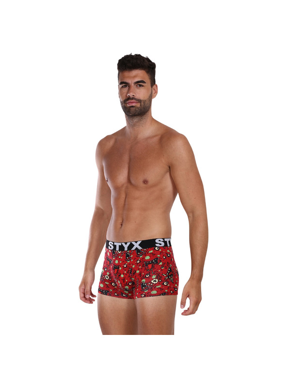Styx Pánske boxerky Styx art športová guma zombie