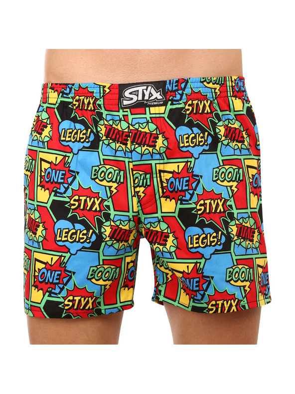 Styx Pánske trenky Styx premium art klasická guma boom