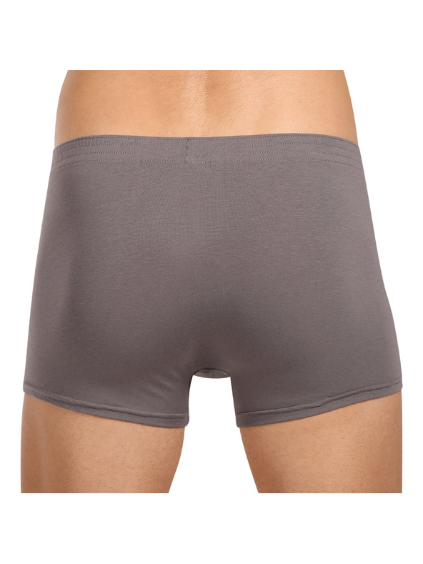 Styx Pánske boxerky Styx klasická guma tmavo sivé