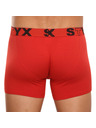 Styx Pánske boxerky Styx long športová guma červené