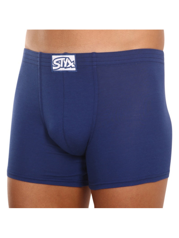 Styx Pánske boxerky Styx long klasická guma modré